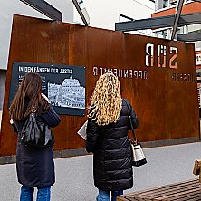 Eine der Erläuterungstafeln am Erinnerungsort