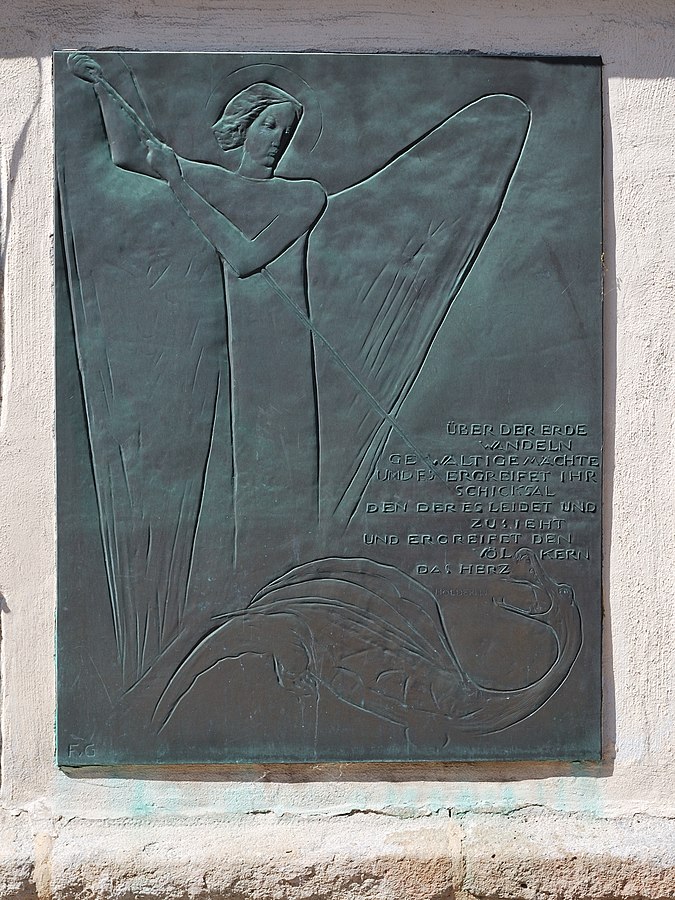 Gedenktafel für die Kriegsopfer an der evangelischen Petruskirche, Gerlingen