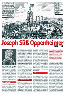 Denkblatt Joseph Süß Oppenheimer, Seite 1
