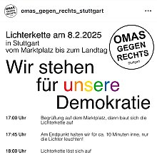 Lichterkette für die Demokratie