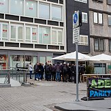 Die erste Station des Spaziergangs: Der Joseph-Süß-Oppenheimer-Platz